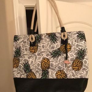 Nine West pineapple-print tote